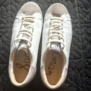 Sam Edelman Women's Aubrie Sneaker White Shoes Size 7.5 / 7 1/2